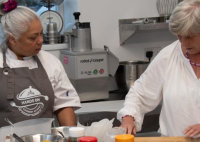 Donna teaching a student